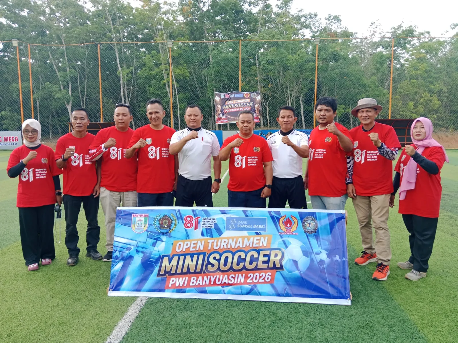 Penutupan Turnamen Mini Soccer 2026 PWI Banyuasin