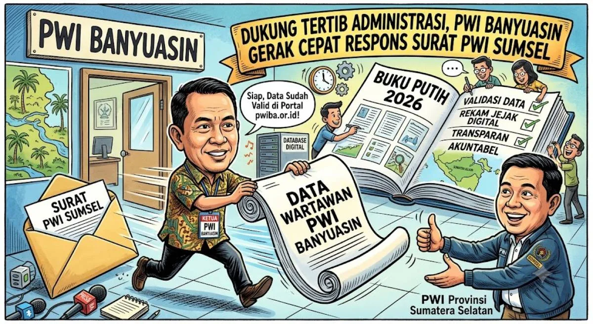 Dukung Tertib Administrasi, PWI Banyuasin Gerak Cepat Respons Surat PWI Sumsel